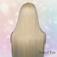 Blonde HD Lace Wig 5x5 Frontal Glue less Straight Hair  Transparent HD lace