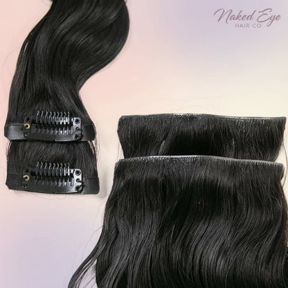 Invisible Edge Clip In Hair Extensions Body Wave