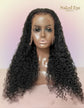 HD Lace Water Wave 13 x 6 Lace Front Wig with Kinky Edges 150% density